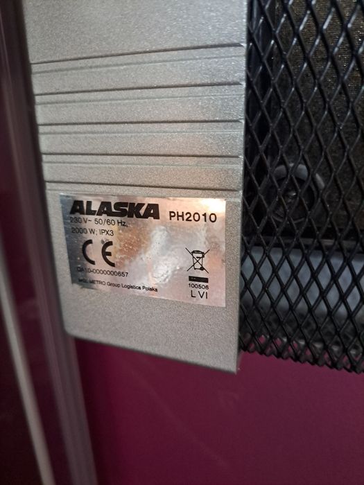 Grzejnik elektryczny ścienny ALASKA PH2010