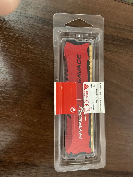 Kingston hyperx 8 gb ram ddr3 1600mhz