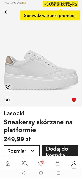 Sneakersy półbuty Lasocki skóra rozm. 38