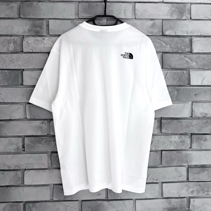 Koszulka t-shirt the north face tnf logo tee biała white pocket never stop exploring gorpcore góry