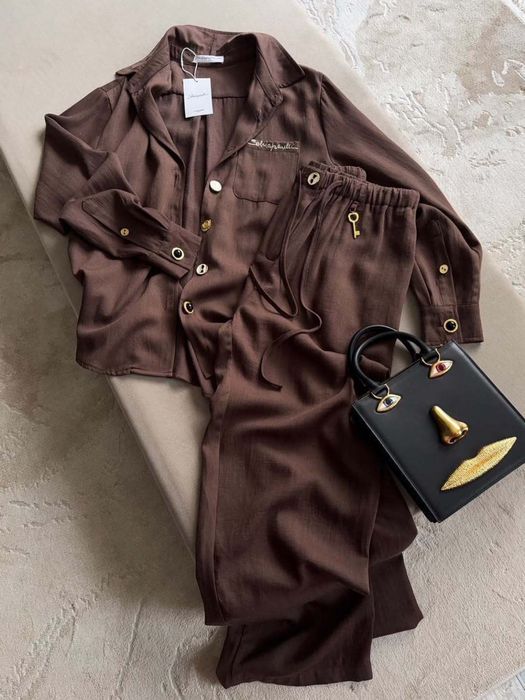 Костюм брючний літній жіночий брендовий schiaparelli