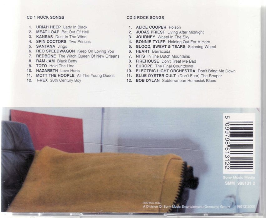 Rock songs. 2 x CD Фірмові CD фирменные
