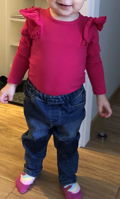 Dżinsy, jeansy, spodnie dla dziewczynki h&m