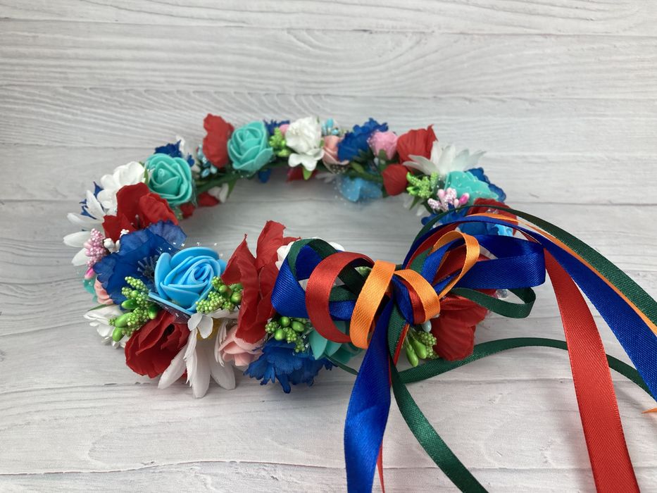 Wianek z polnych kwiatów