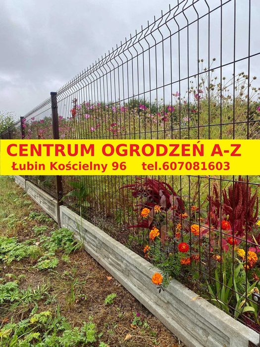 Panel ogrodzeniowy fi 4 153 cm ocynk + kolor NAJTANIEJ