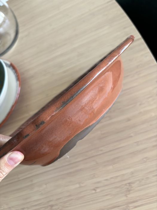 Travessa de barro pintada à mão – estilo tradicional português