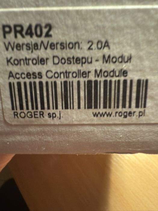 Roger kontroler PR 402