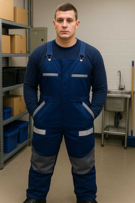 Полукомбинезон робочий теплый спецодяг рабочая спецовка комбинезон