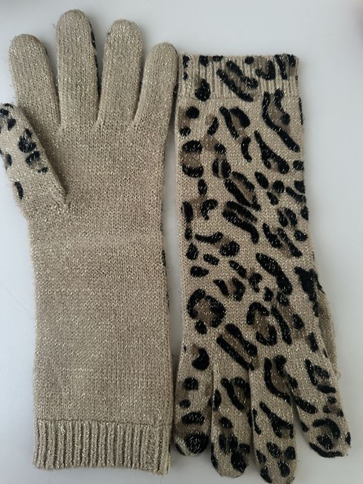 Довгі зимові рукавички