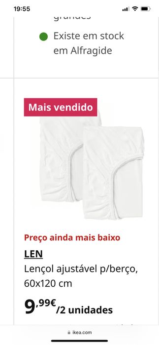 Roupa de berco de bebe novo