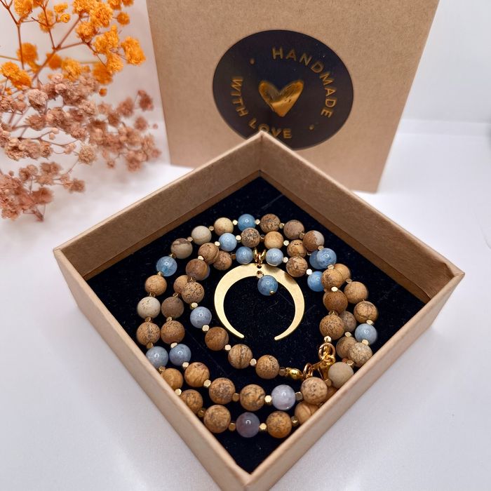 Naszyjnik choker kamień naturalny