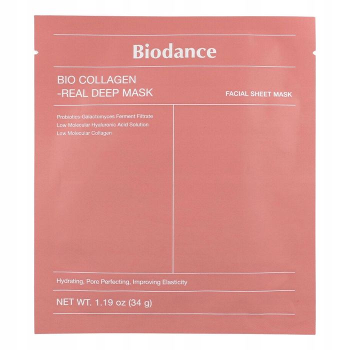 Biodance Bio-Collagen Real Deep Ujędrniająca Maska Kolagenowa 34g różowa