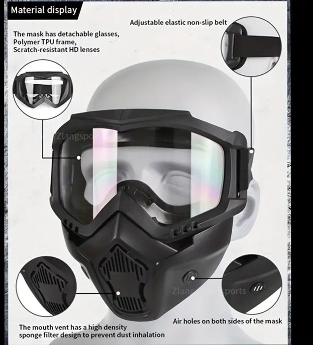 Máscara para capacete jet /branca ou amarela.