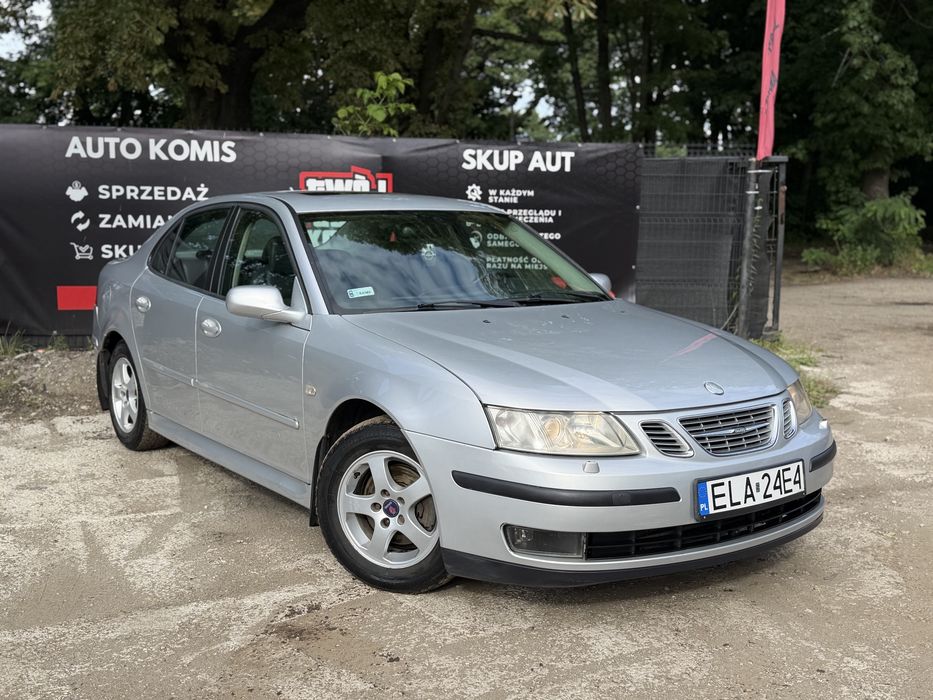 Saab 9-3 2.2 TiD 2004 Skóry Szyberdach Klima Hak Alufelgi Zero Rdzy Niskie Spalanie Zadbany