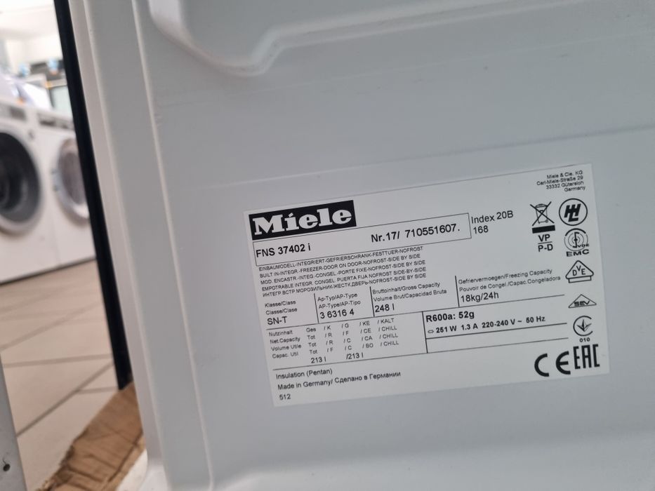 Zamrażarka Miele FNS 37402 i do zabudowy
