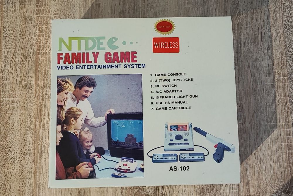 Consola Retro NTDEC Family Game AS-103 (Anos 90) CIB Impecável + Jogos Memória
