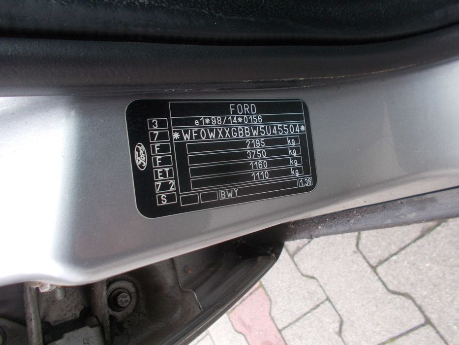 Mondeo Mk3 Na Części 2,0 Diesel Na Części kod koloru 7  2