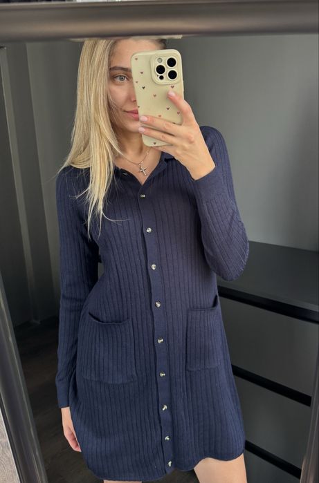 Сукня zara в рубчик