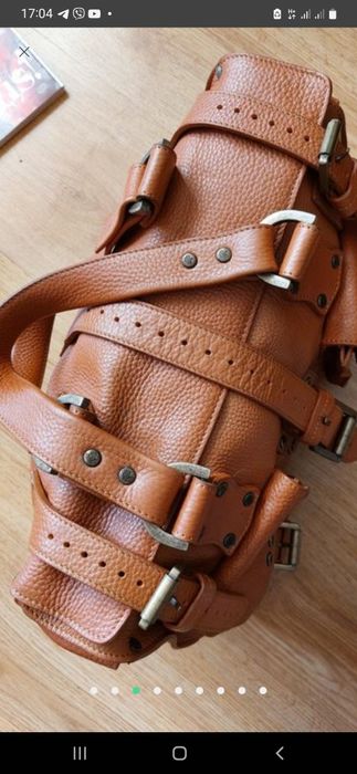 Сумка-тоут із коричневої шкіри Mulberry Roxanne