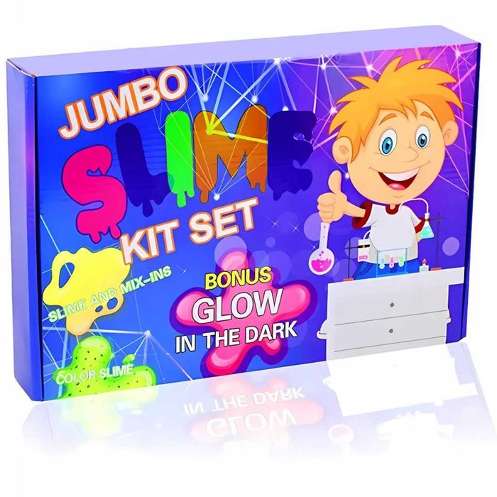 Slime XXL Zestaw 120 elementów do robienia glutów dla dzieci