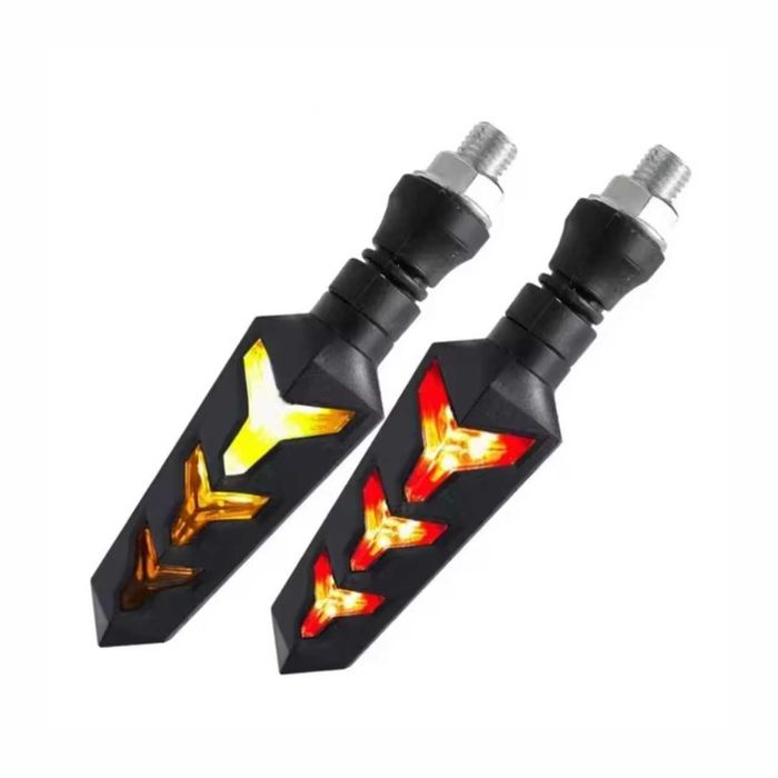 Piscas LED universais - Formato Y com luz sequencial