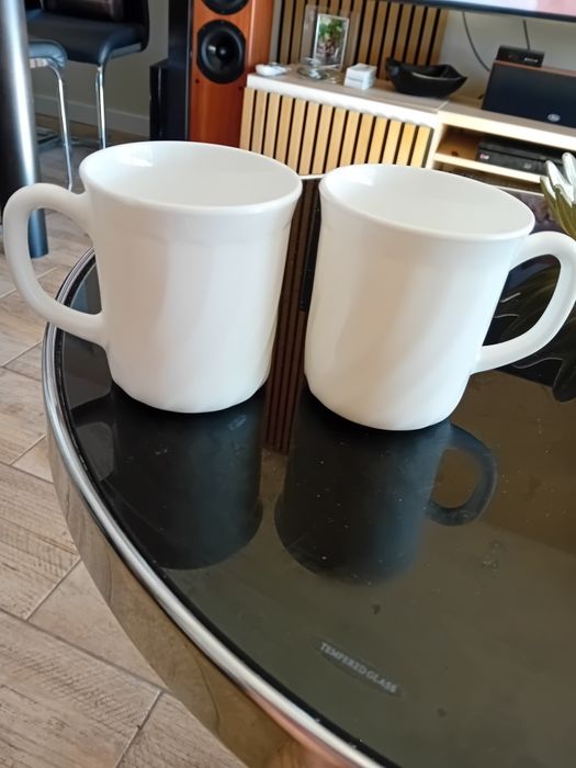 Kubki szkło mleczne arcopal France