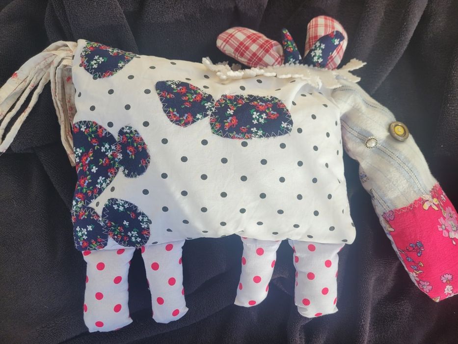 Handmade krowa pluszak maskotka ręcznie wykonana