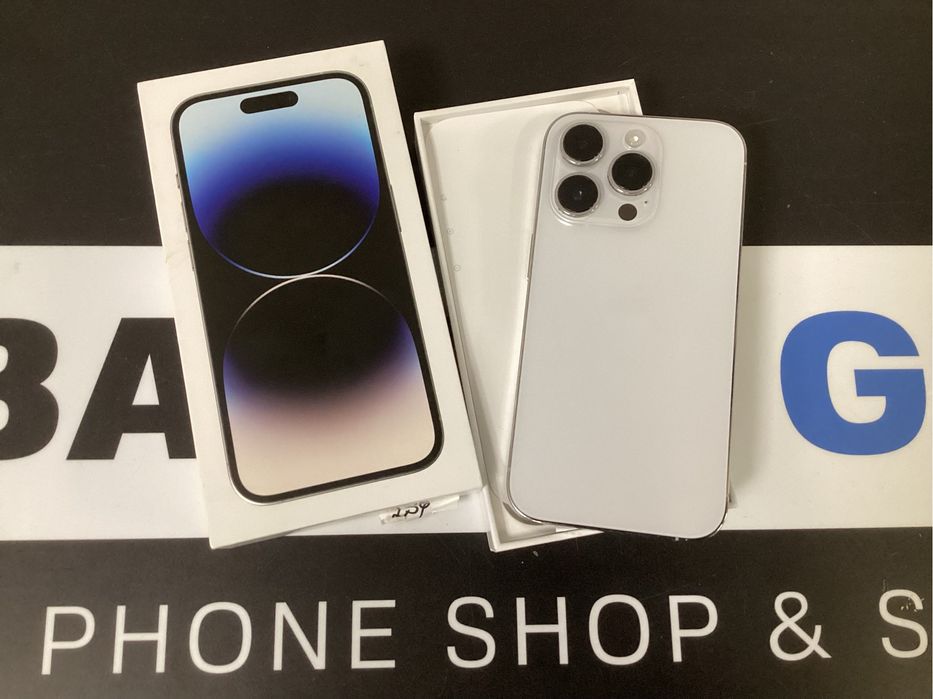 Sklep bardzo ladny Apple Iphone 14 Pro 256gb silver bateria 85