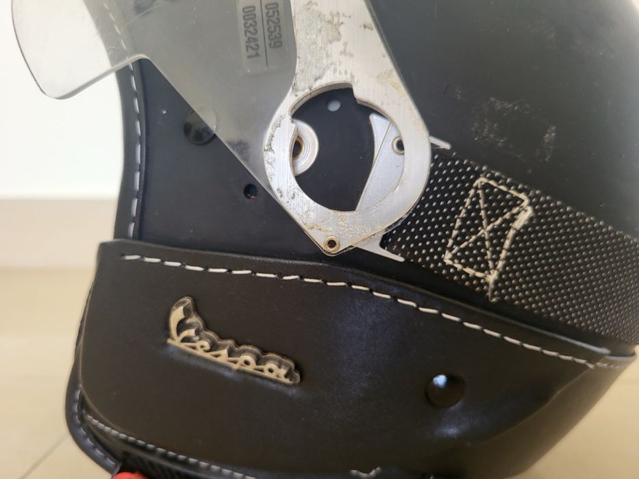 Capacete preto vespa para mota tamanho S