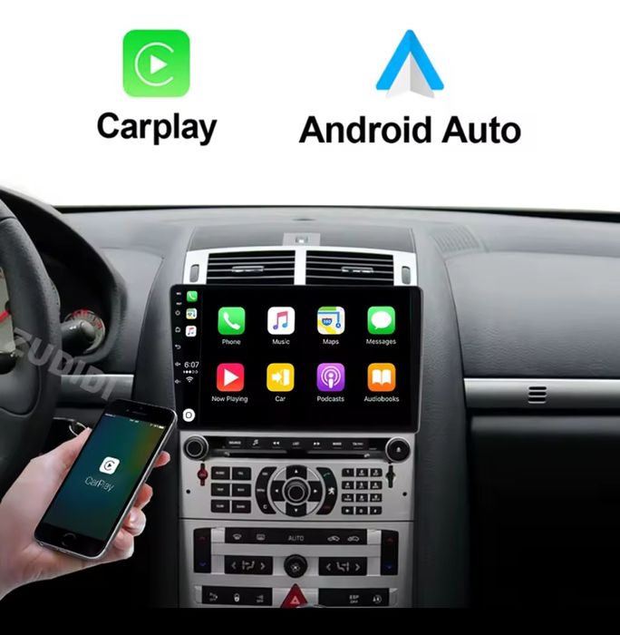 Rádio Android para PEUGEOT 407 GPS WiFi Bluetooth USB Carplay Auto etc