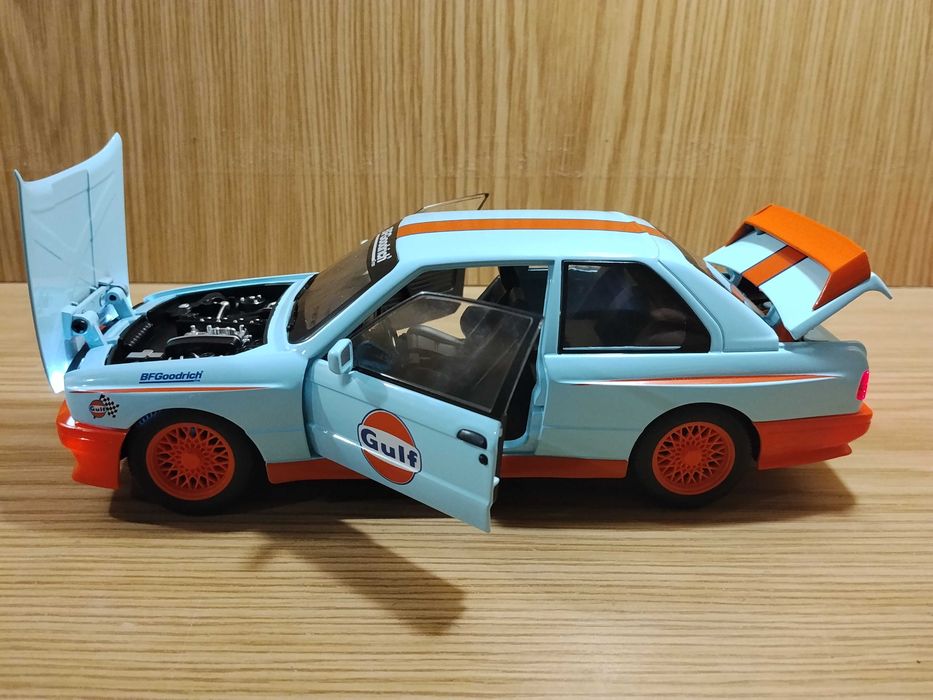 Модель BMW M3 E30 Rally 1:24 автоэксперт металл свет звук инерция БМВ Бэха машинка Ралли