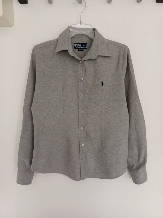 Szara taliowana koszula Ralph Lauren r.XL