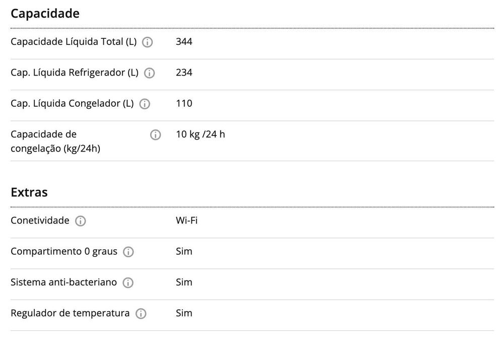 Frigorífico Combinado LG (GBV5150DPY - 186CM - 344L - cinzento)