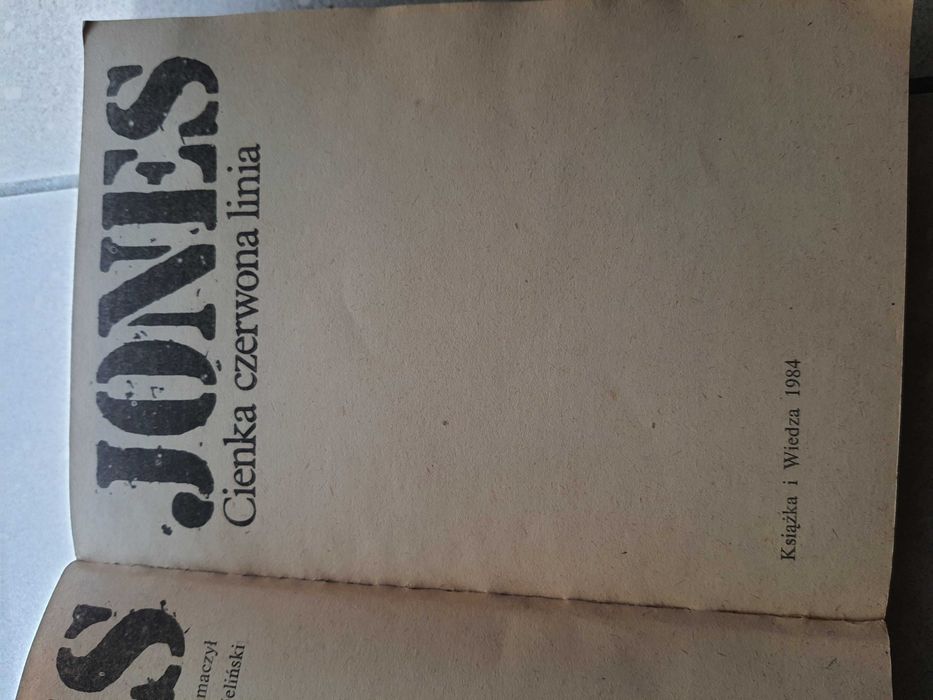 James jones Cienka Czerwona Linia