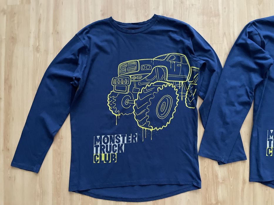 2 bluzki Monster Truck ze Smyka 170, za 15 zl