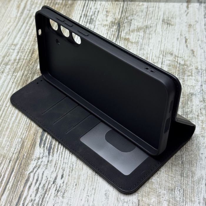 Чехол книжка кожаный Leather Book на Samsung S25 FE/ S24 FE На магните. Чохол
