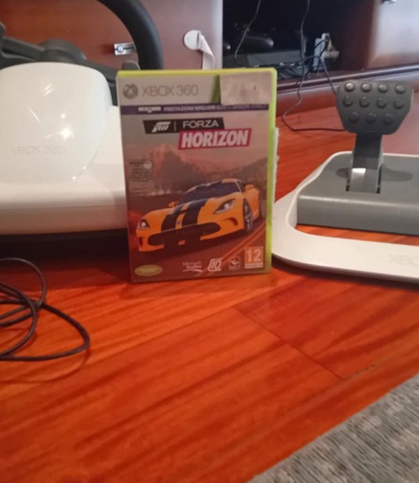 Xbox 360 Volante + travões + jogo
