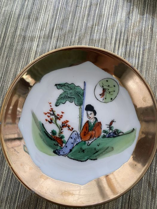Taça de porcelana chines antigo