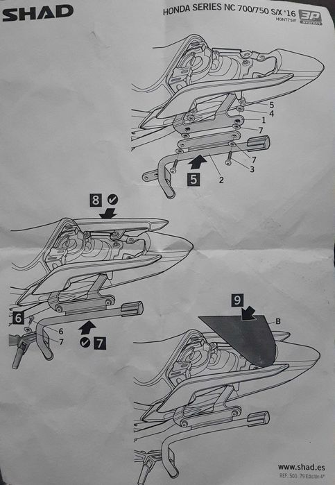Malas laterais SHAD SH23 Honda NC750X