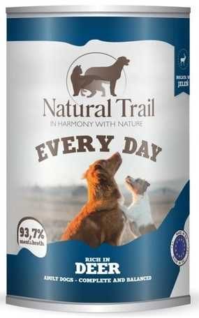 Natural Trail 4 pyszne smaki !!! karma mokra puszki - 3,2kg. pycha !!