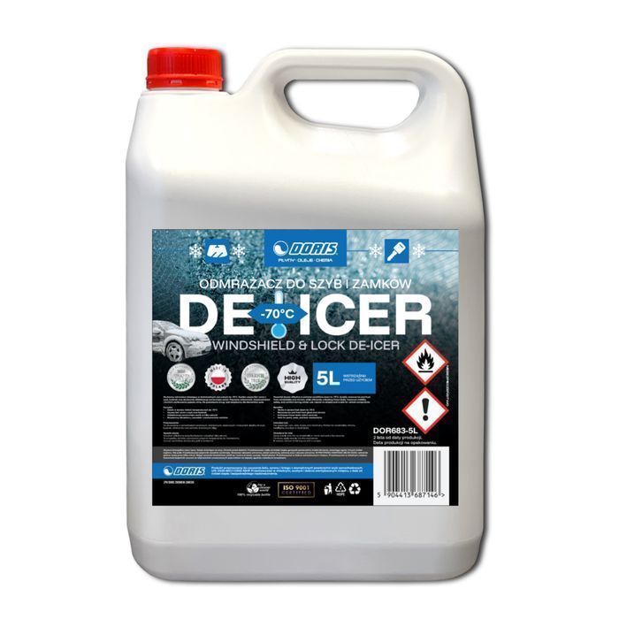 Odmrażacz do szyb -70°C etanol DORIS 20L Zestaw 4szt x 5L