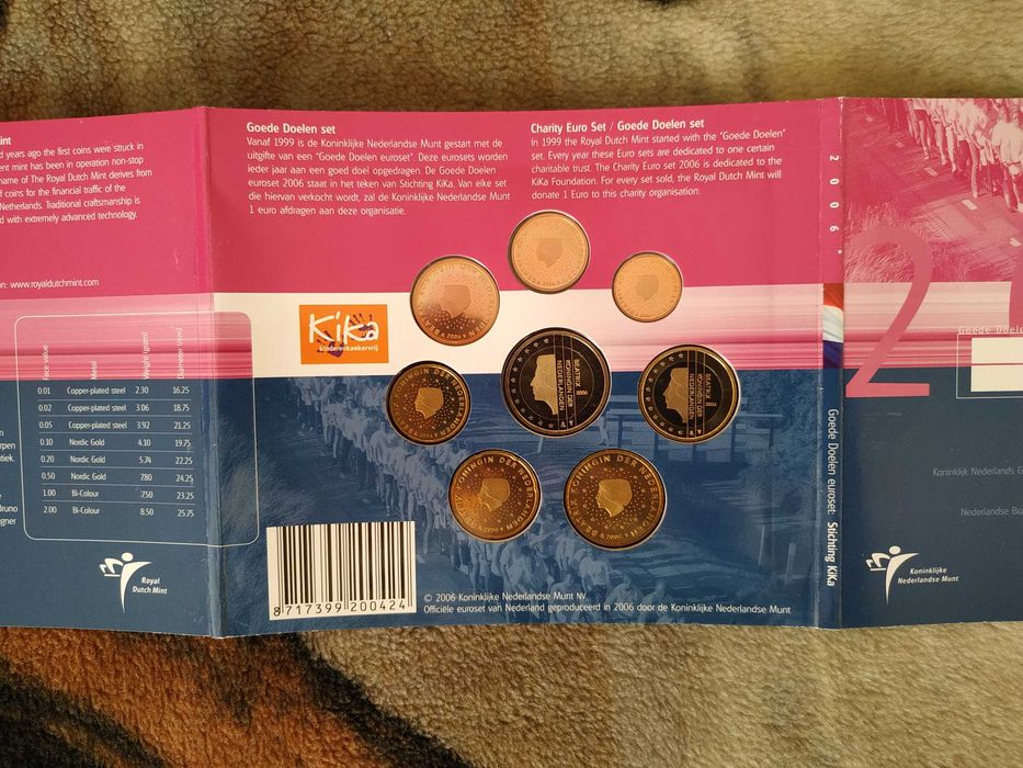 Holanda - série de moedas de euro de 2006