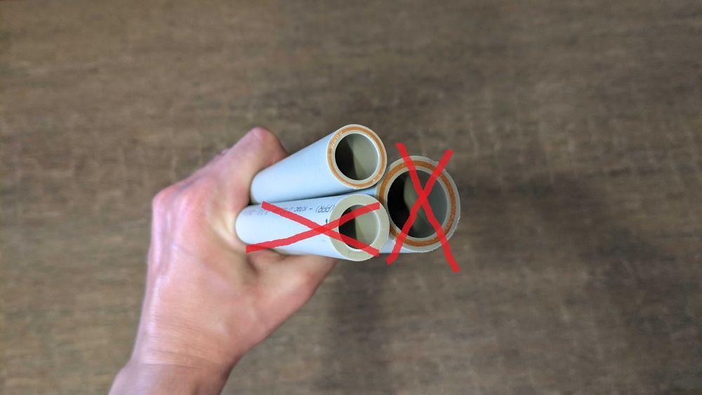 Поліпропіленова труба (d20). Скловолокно.