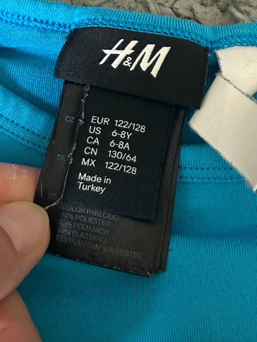 Дитячий комплект термобілизни H&M (лонгслів + легінси), р. 122–128 (6–8 років)