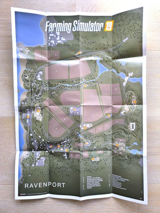 Farming Simulator 19 [PC] (POLSKA WERSJA) + 2x Kolekcjonerska Mapa / Plakat