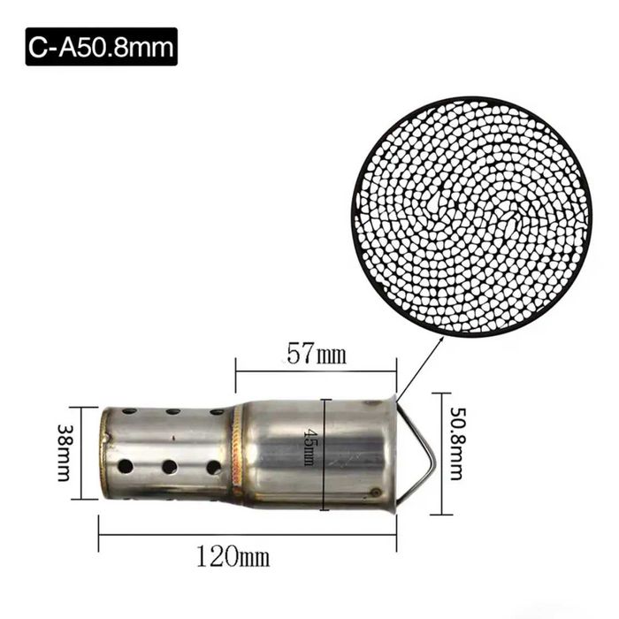 Silenciador DB Killer Aço Inoxidável para Escape de Moto