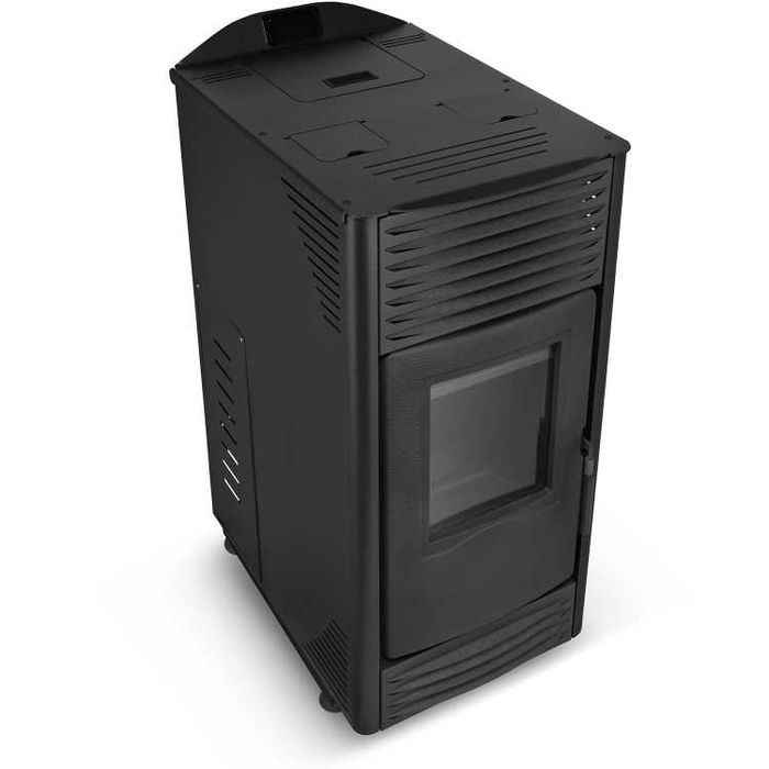 Piec na pellet z płaszczem wodnym Termomont TOBY H 15kW Czarny A++