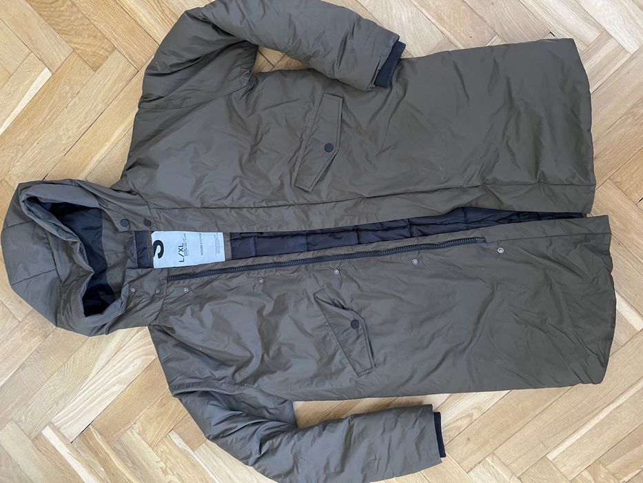 Płaszcz puchowy męski ciepły House L/XL z kapturem kurtka