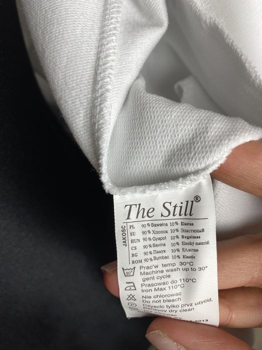 Nowa Bluza damska biała z kapturem bejsbolówka 40 M/L bawełna