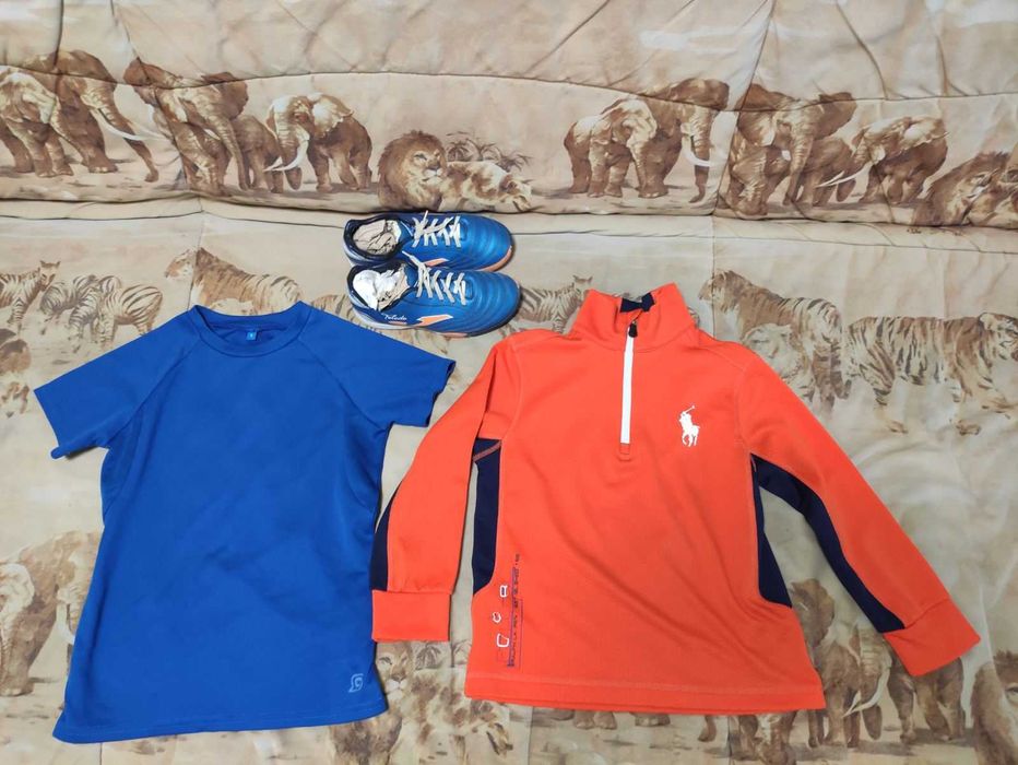 Футболка, реглан футбольний спортивний Ralph Lauren, 4-5 років